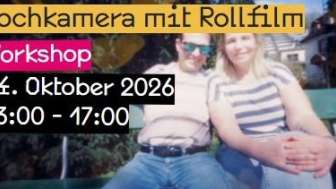 Lochkamera mit rollfilm