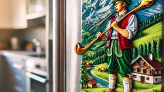 Alphornbläser Magnet