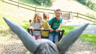 Esel am SpielplatzSpiele- und Erlebnisweg