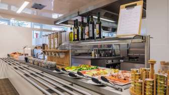 Frühstücksbuffet im Hotel kommod