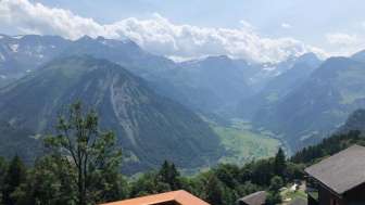 Chalet Gugger Aussicht Balkon