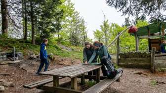 Feuerstelle Bergstation Carina fotografiert
