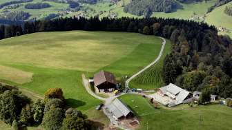 Luftaufnahme Farneralp und Skigebiet Oberholz