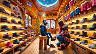 Schuhladen Flaschenfluss