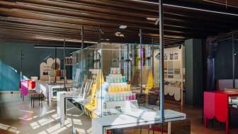 Ausstellungsansicht «Farbe Stein Papier – Misch mal mit!», Foto: Roberta Fele