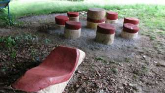 Familiehöck mit Himmelslueger im Sinnepark